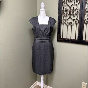 Banana Republic grey sleeveless sheath dress